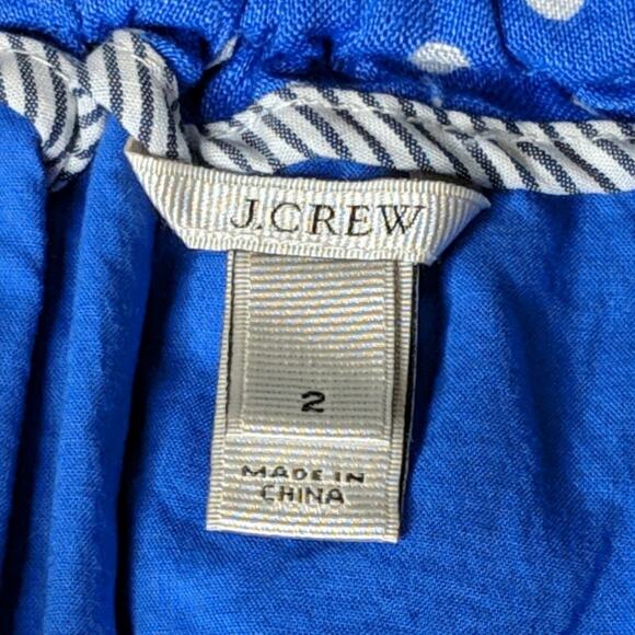 J Crew Boardwalk Linen Skirt Polka Dotted 2 - Picture 5 of 8